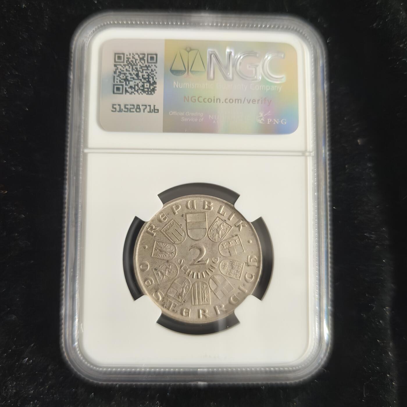 老蟹的宝藏🏴‍☠️ II-美国/奥地利/英国/其余国家评级币及散币 NGC MS63 奥地利1936年2先令