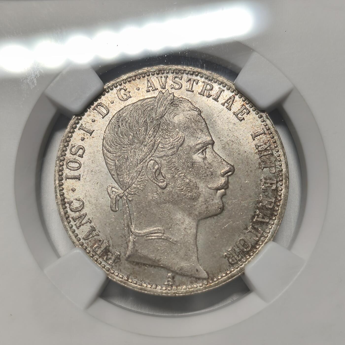 老蟹的宝藏🏴‍☠️ II-美国/奥地利/英国/其余国家评级币及散币 NGC MS64奥地利1861A弗洛琳
