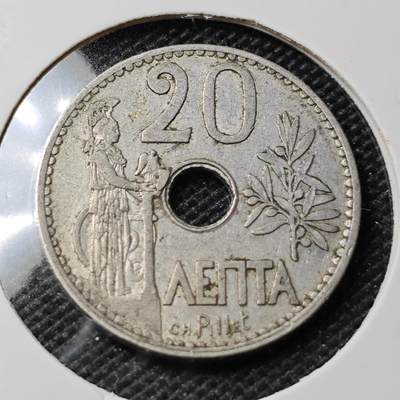 KK钱币收藏小铺 第346场 2月预留时间 周末发货 - 1912 希腊20雷普塔