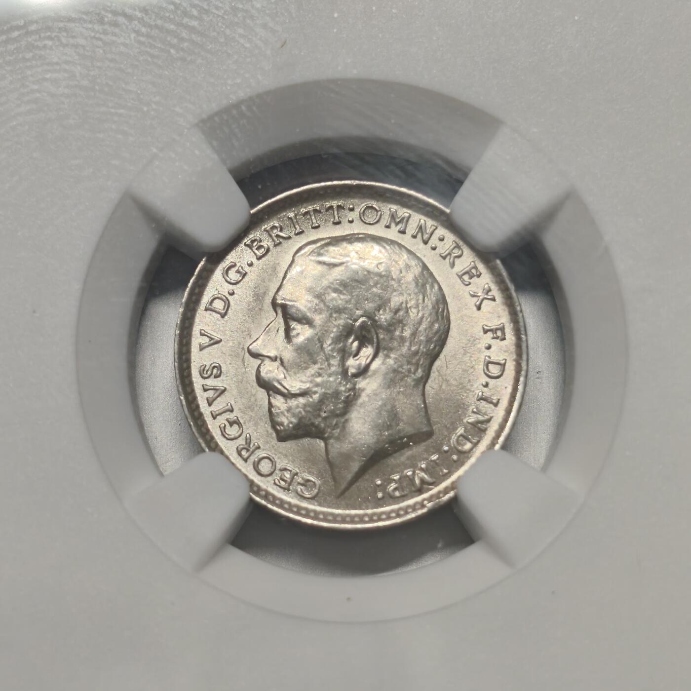 老蟹的宝藏🏴‍☠️ II-美国/奥地利/英国/其余国家评级币及散币 NGC MS63 英国1912年乔治五世3便士