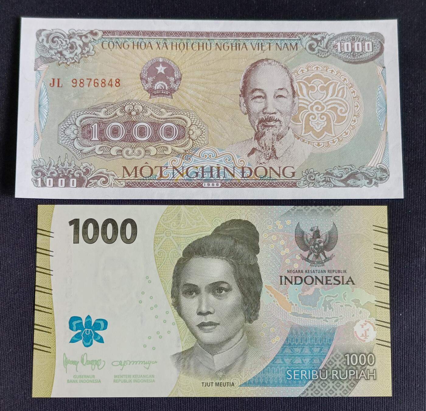 【游宝拍卖】乙巳蛇年71期 节前综合场 周五集拍 越南/印尼-1000元 全新UNC/UNC-