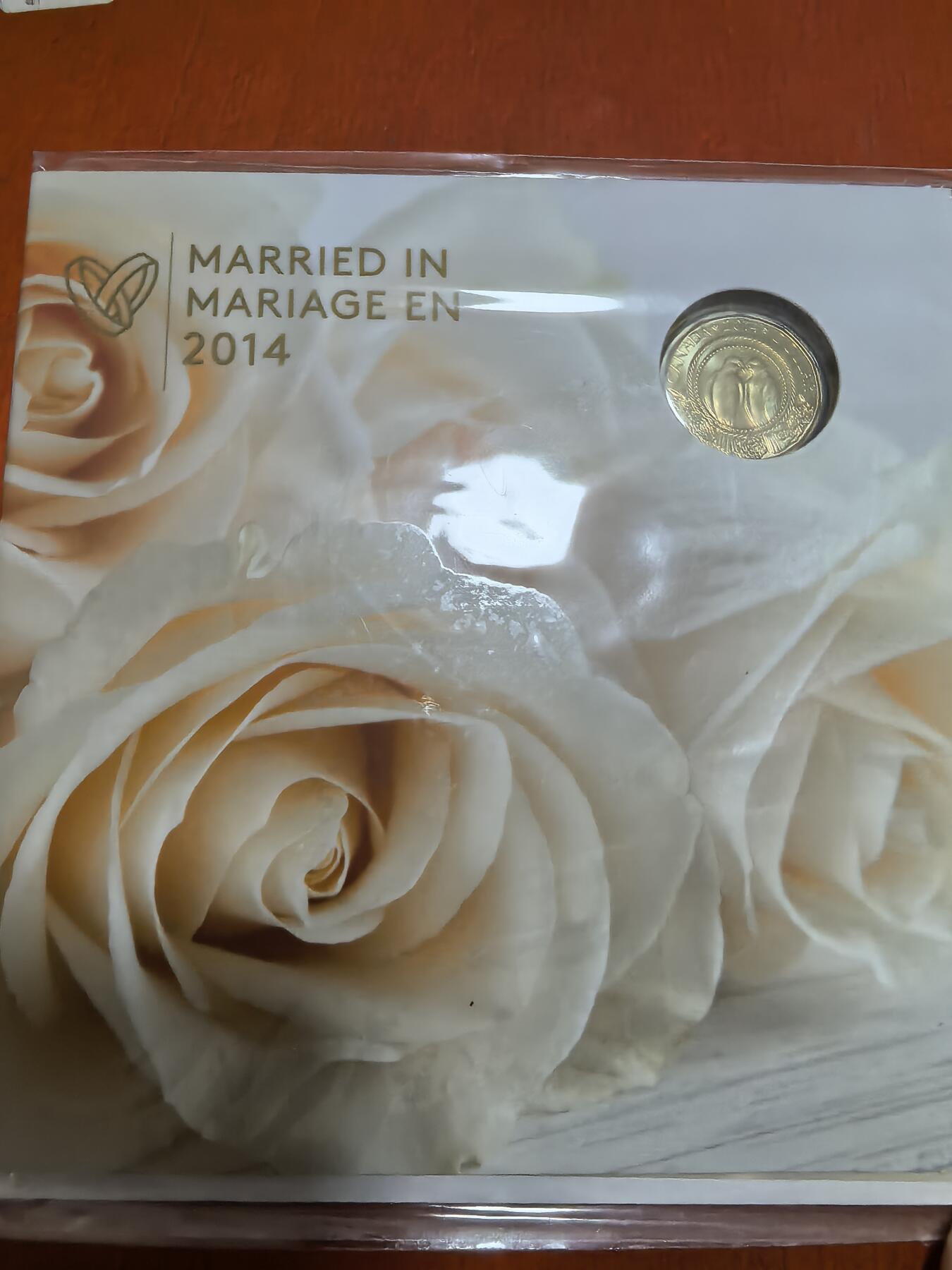 长老汇蛇年精选第五十一场拍卖 2014加拿大新婚祝福主题5枚套装，卡装