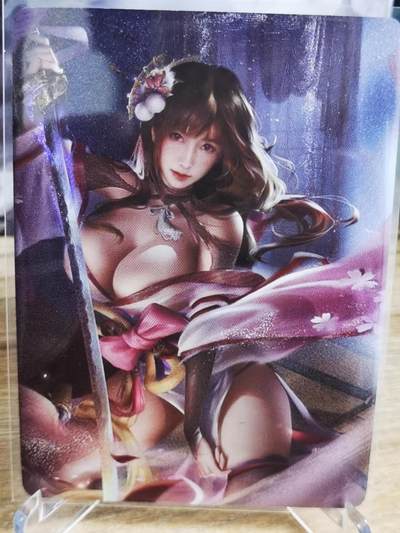 龙虎卡牌第五十六场 小浣熊 趣卡社五虎 百里亲签 万享盲盒（无佣金，满120包邮，周六晚上结拍，欢迎送拍） - 粗闪炫光卡 日替内室-苏小小（工艺精美）