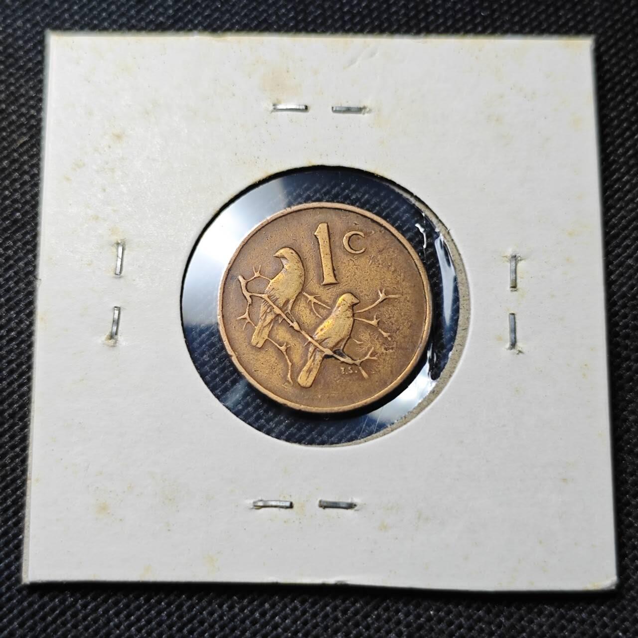KK钱币收藏小铺 第345场 2月预留时间 周末发货 1967南非1分铜币 