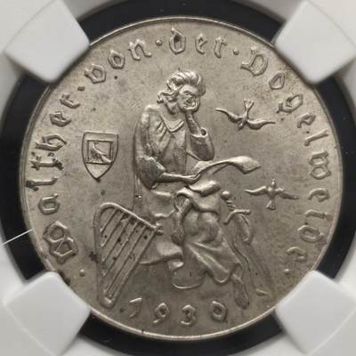 老蟹的宝藏🏴‍☠️ II-美国/奥地利/英国/其余国家评级币及散币 - NGC MS63 奥地利1936年2先令