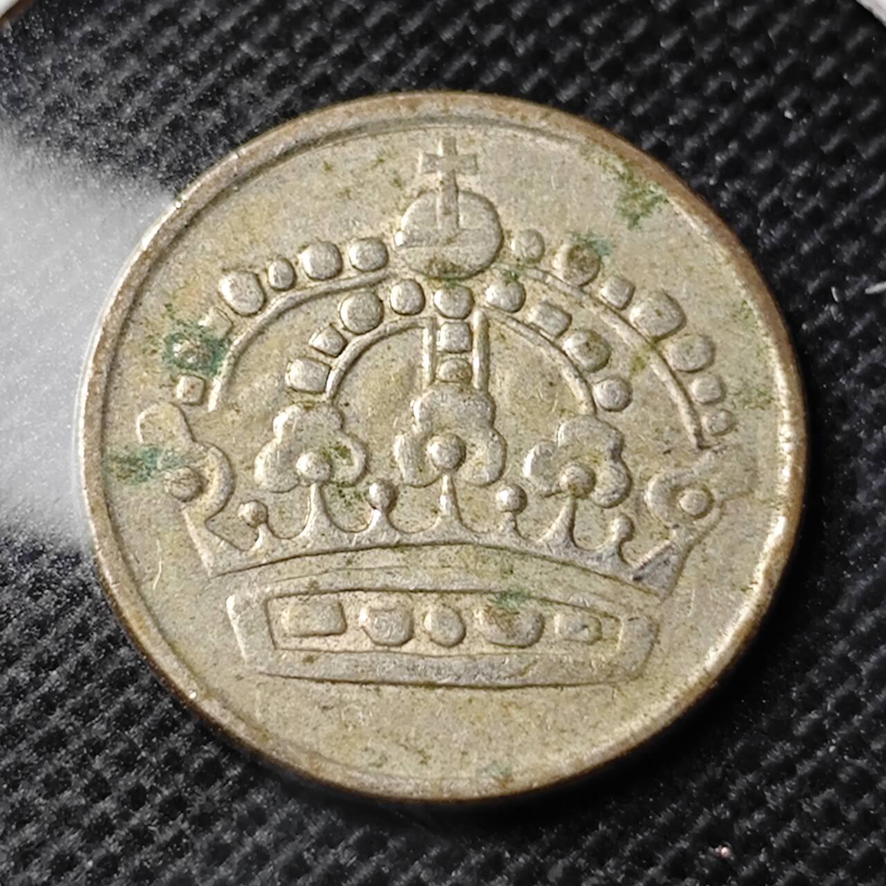 KK钱币收藏小铺 第346场 2月预留时间 周末发货  1961瑞典25欧尔银币