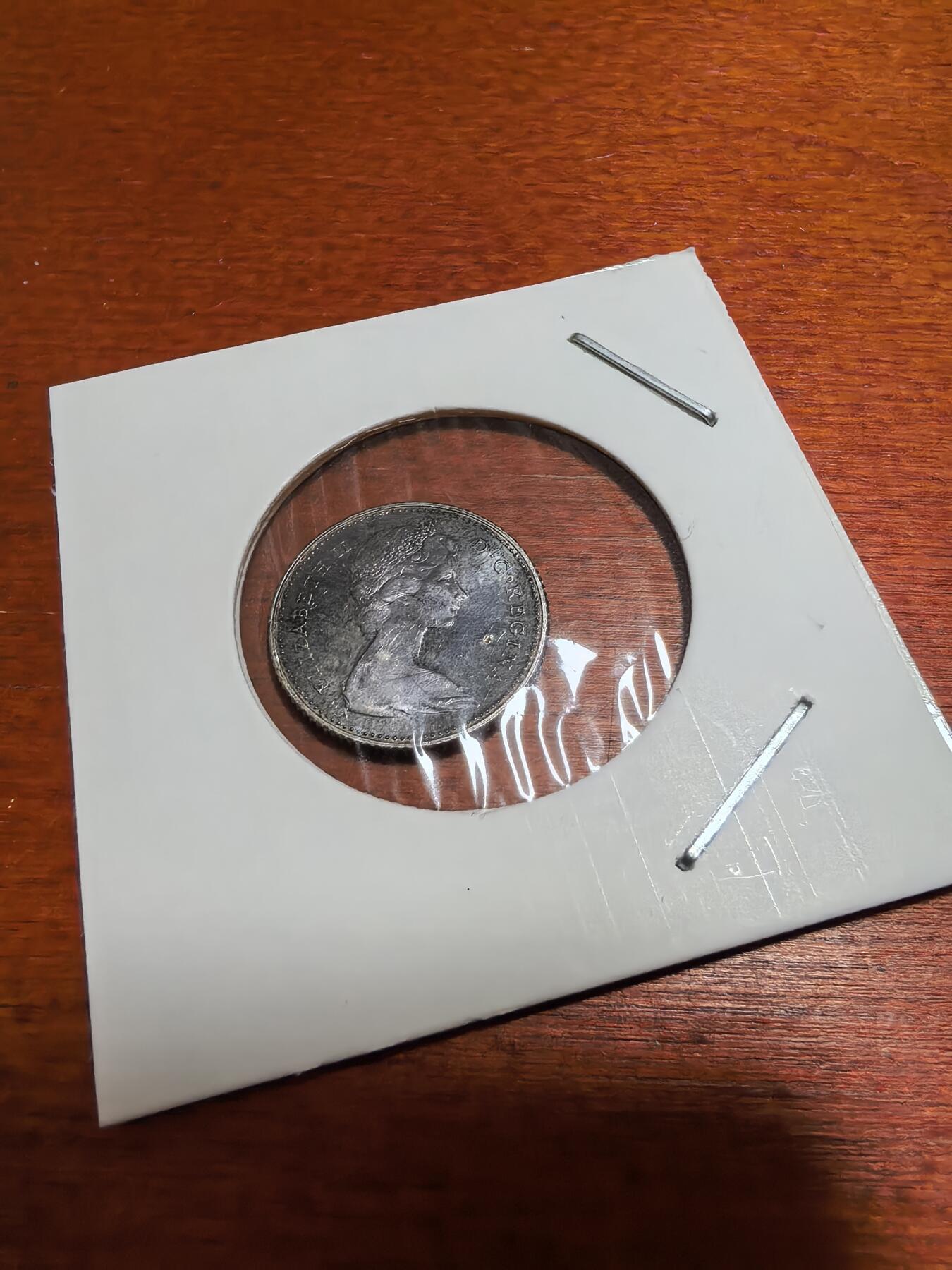 长老汇蛇年精选第五十一场拍卖 1967加拿大伊丽莎白二世10分银币，玫瑰金包浆