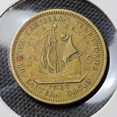KK钱币收藏小铺 第345场 2月预留时间 周末发货 - 1965 英属加勒比5分