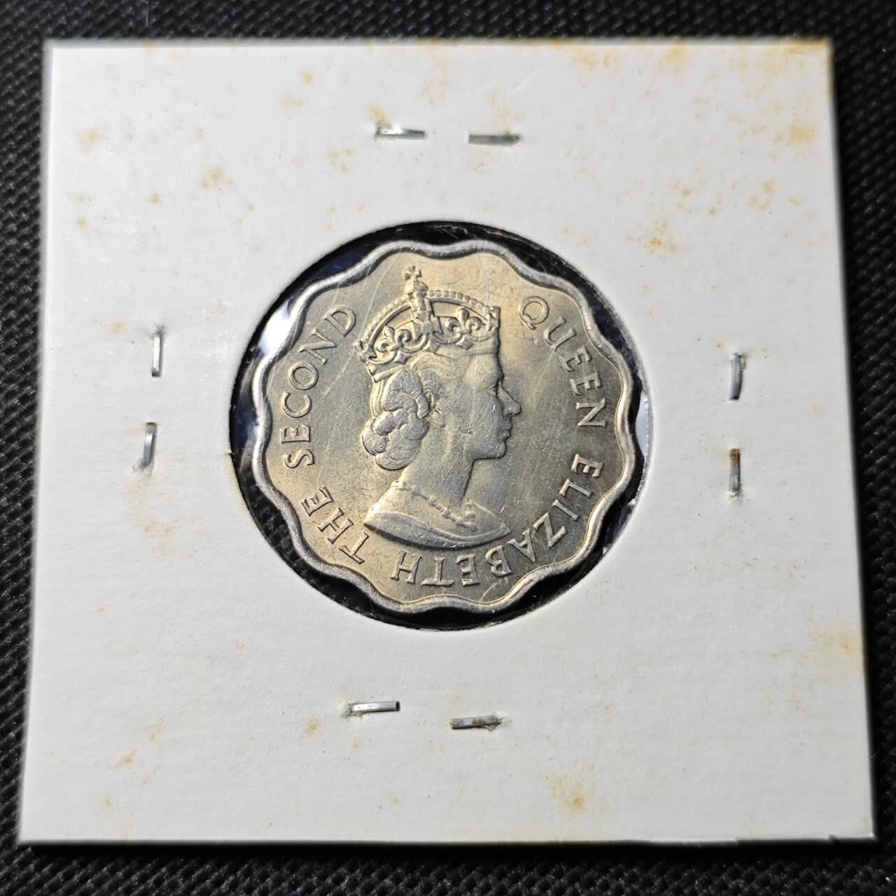 KK钱币收藏小铺 第345场 2月预留时间 周末发货  1969英属毛里求斯10分 好品
