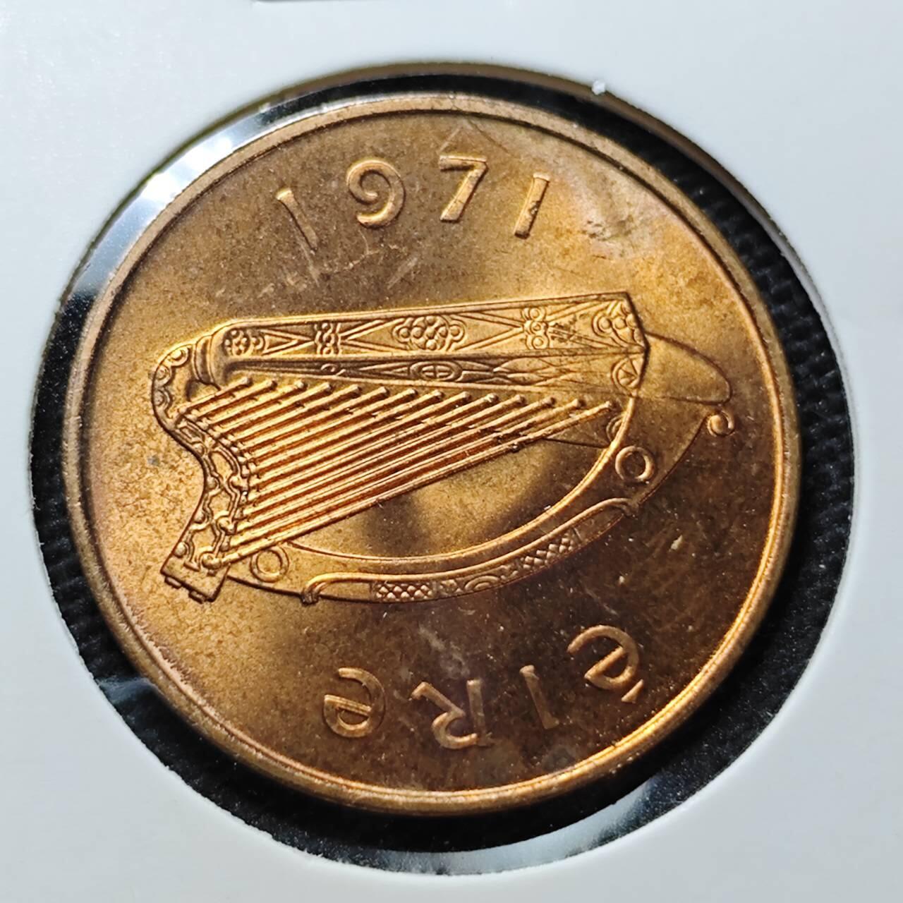 KK钱币收藏小铺 第345场 2月预留时间 周末发货  1971爱尔兰2便士 好品