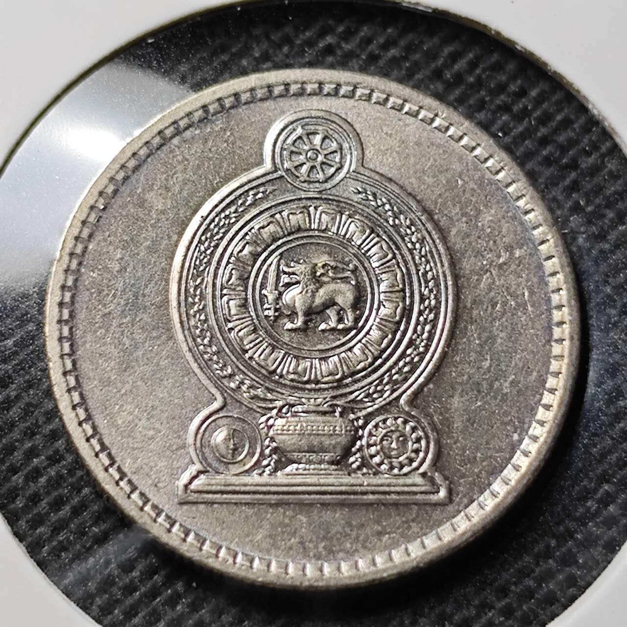 KK钱币收藏小铺 第346场 2月预留时间 周末发货  1982斯里兰卡50分