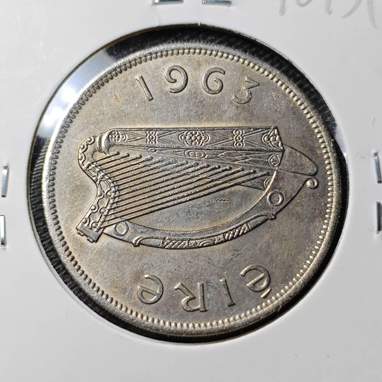 KK钱币收藏小铺 第346场 2月预留时间 周末发货 1963爰尔兰2便士