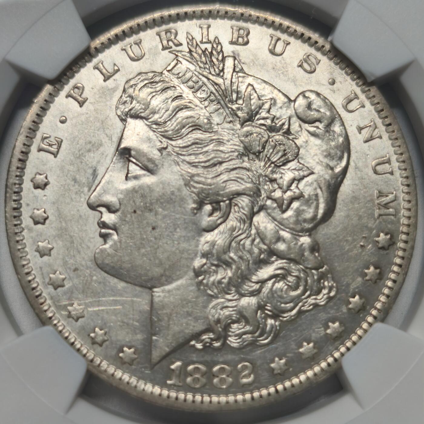 老蟹的宝藏🏴‍☠️ II-美国/奥地利/英国/其余国家评级币及散币 NGC AU58 美国1882年O版摩根1元