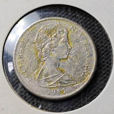 KK钱币收藏小铺 第346场 2月预留时间 周末发货 - 1985新西兰5分 浅雕版