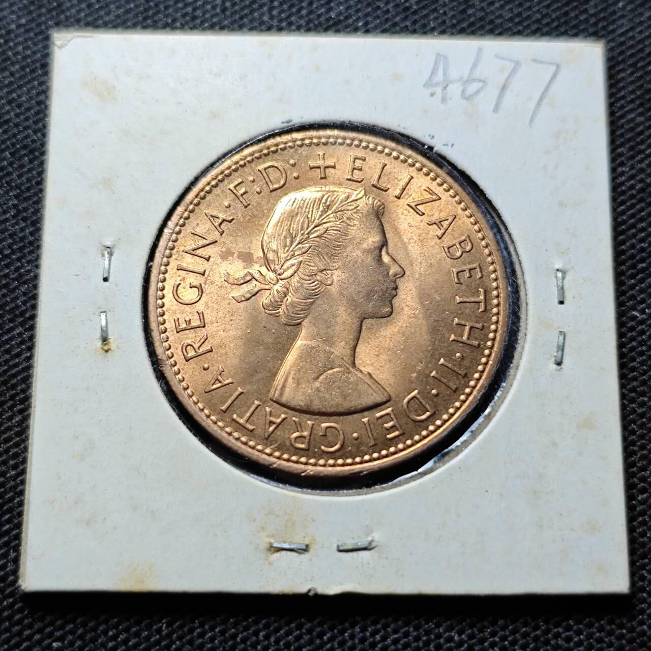 KK钱币收藏小铺 第346场 2月预留时间 周末发货  1967英国1便士 好品铜币