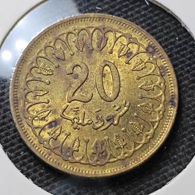 KK钱币收藏小铺 第345场 2月预留时间 周末发货 -  1960突尼斯20分