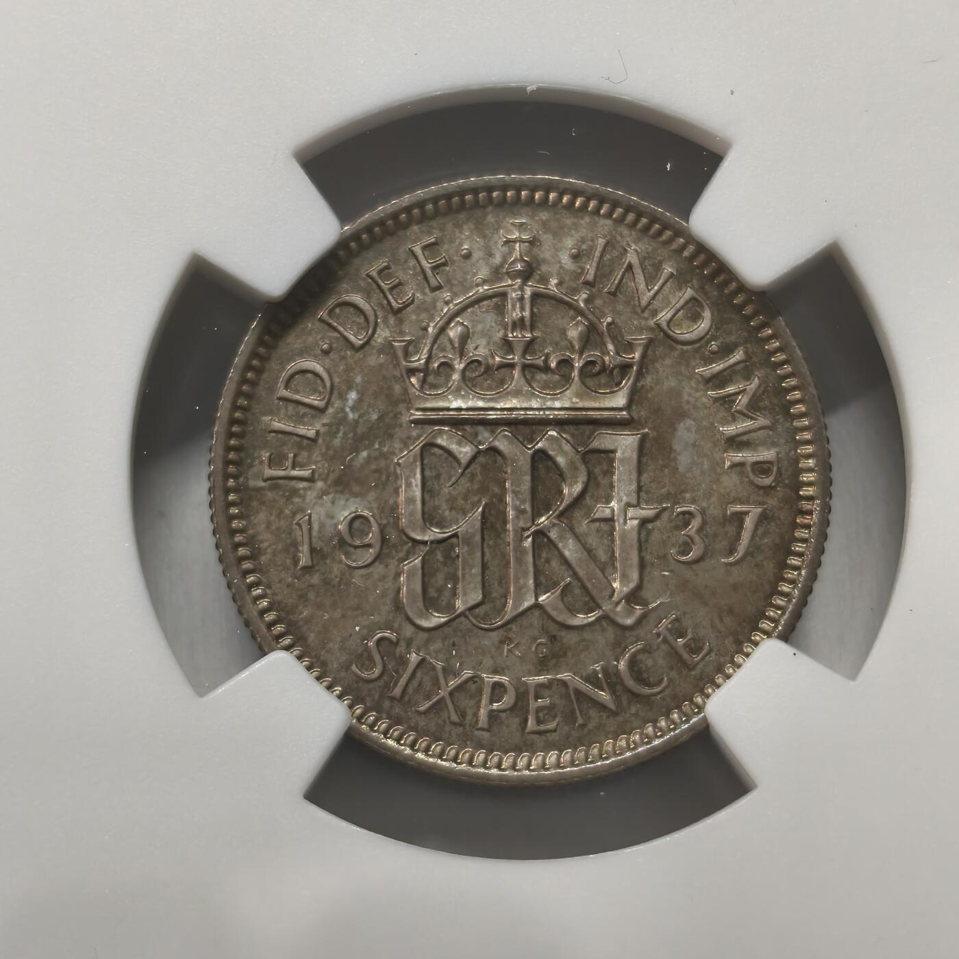 老蟹的宝藏🏴‍☠️ II-美国/奥地利/英国/其余国家评级币及散币 NGC PF66 英国1937年乔治六世精制6便士