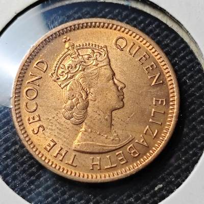 KK钱币收藏小铺 第345场 2月预留时间 周末发货 -  1971英属毛里求斯1分铜币 好品