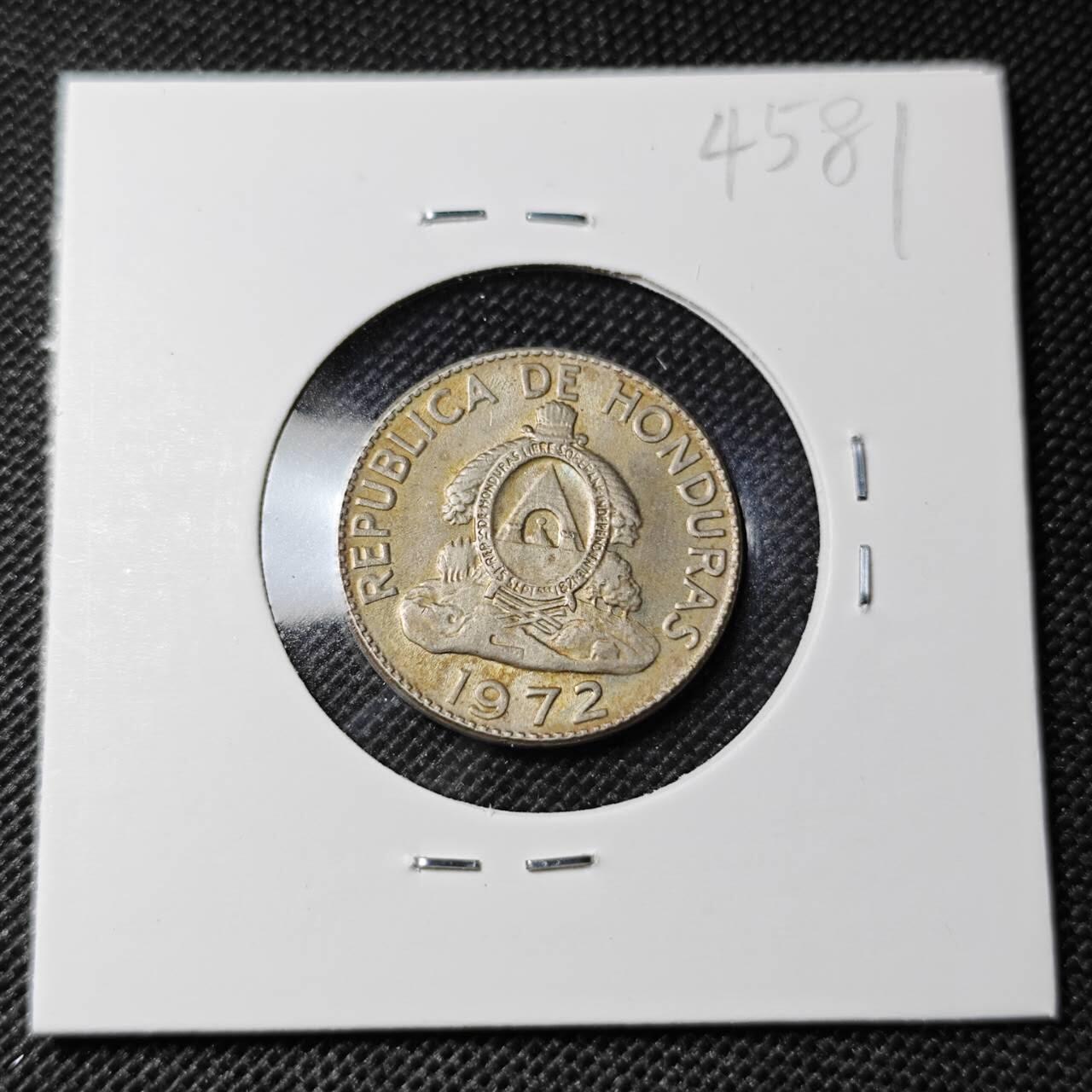 KK钱币收藏小铺 第345场 2月预留时间 周末发货  1972洪都拉斯5分 好品