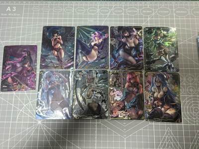 第十九场拍卖 无寄存 结拍 9月24日晚20点 公益场 无佣金 无手续费 品控放大镜勿拍。卡牌出厂品质全部套膜不包厂瑕 禁止🚫小号抬价 部分卡牌设有底价 大家放心拍 点个关注哈 - 白花恋诗卡牌 光刻9张