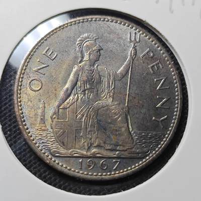 KK钱币收藏小铺 第344场 2月预留时间 周末发货 - 1967英国1便士 