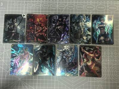 第十九场拍卖 无寄存 结拍 9月24日晚20点 公益场 无佣金 无手续费 品控放大镜勿拍。卡牌出厂品质全部套膜不包厂瑕 禁止🚫小号抬价 部分卡牌设有底价 大家放心拍 点个关注哈 - 白花恋诗卡牌 光刻9张