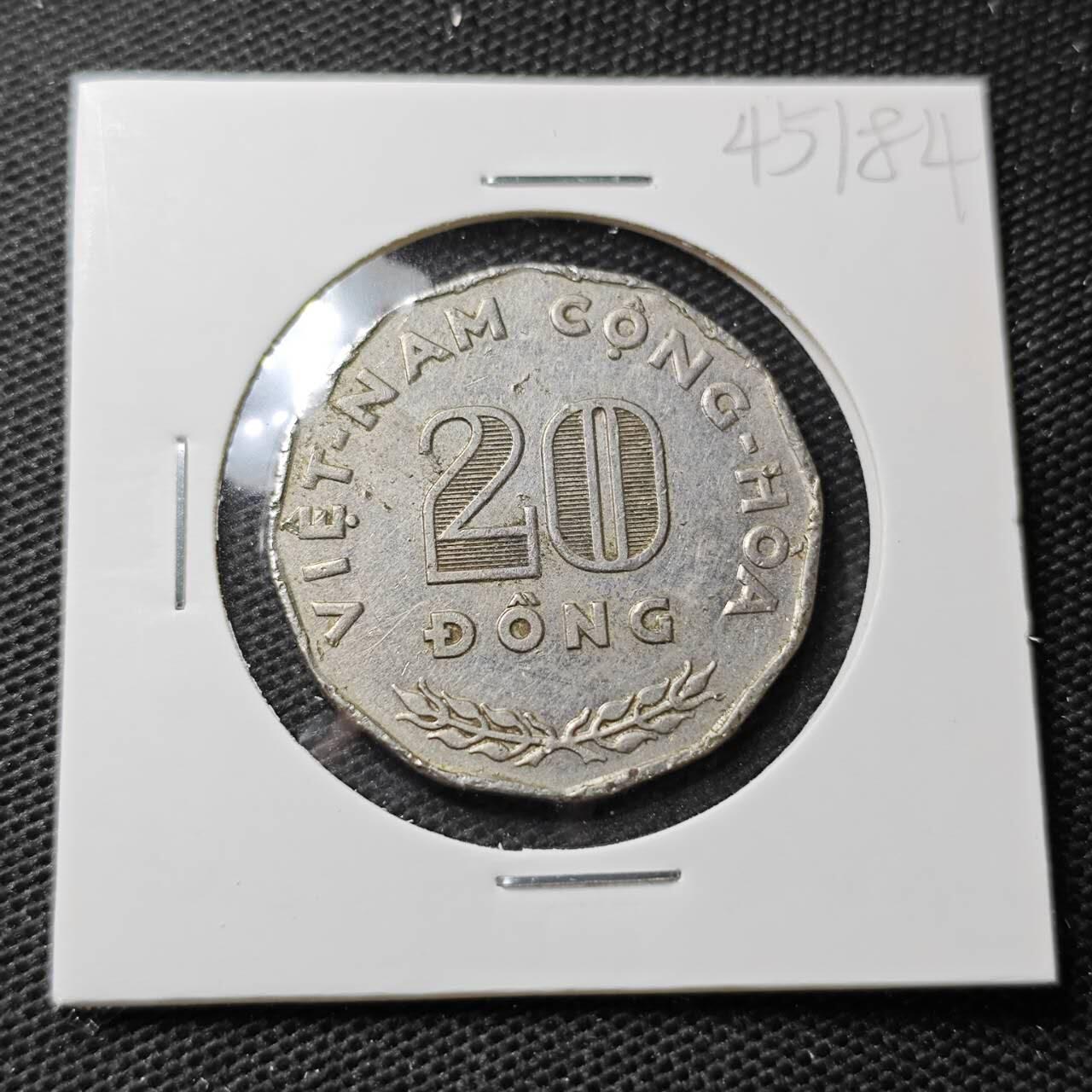 KK钱币收藏小铺 第345场 2月预留时间 周末发货  1968越南20盾纪念币