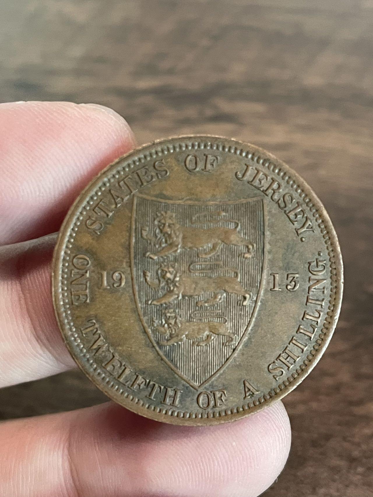 泽西岛1913 1/12先令