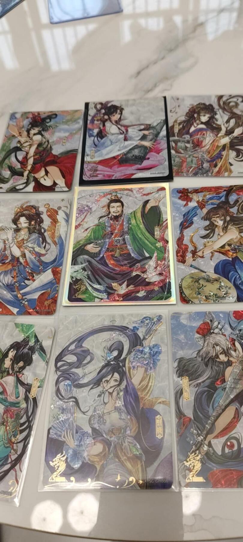 秋原瞳的小店第二十四期（持续收拍，祝大家国庆中秋快乐，好好睡它个自然醒） 卡游三国歌舞卡一套9张齐