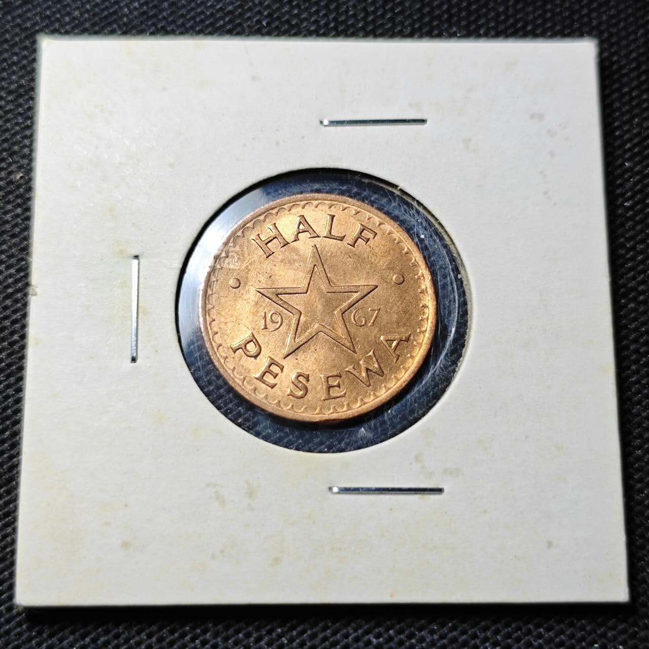 KK钱币收藏小铺 第346场 2月预留时间 周末发货 1967加纳 好品