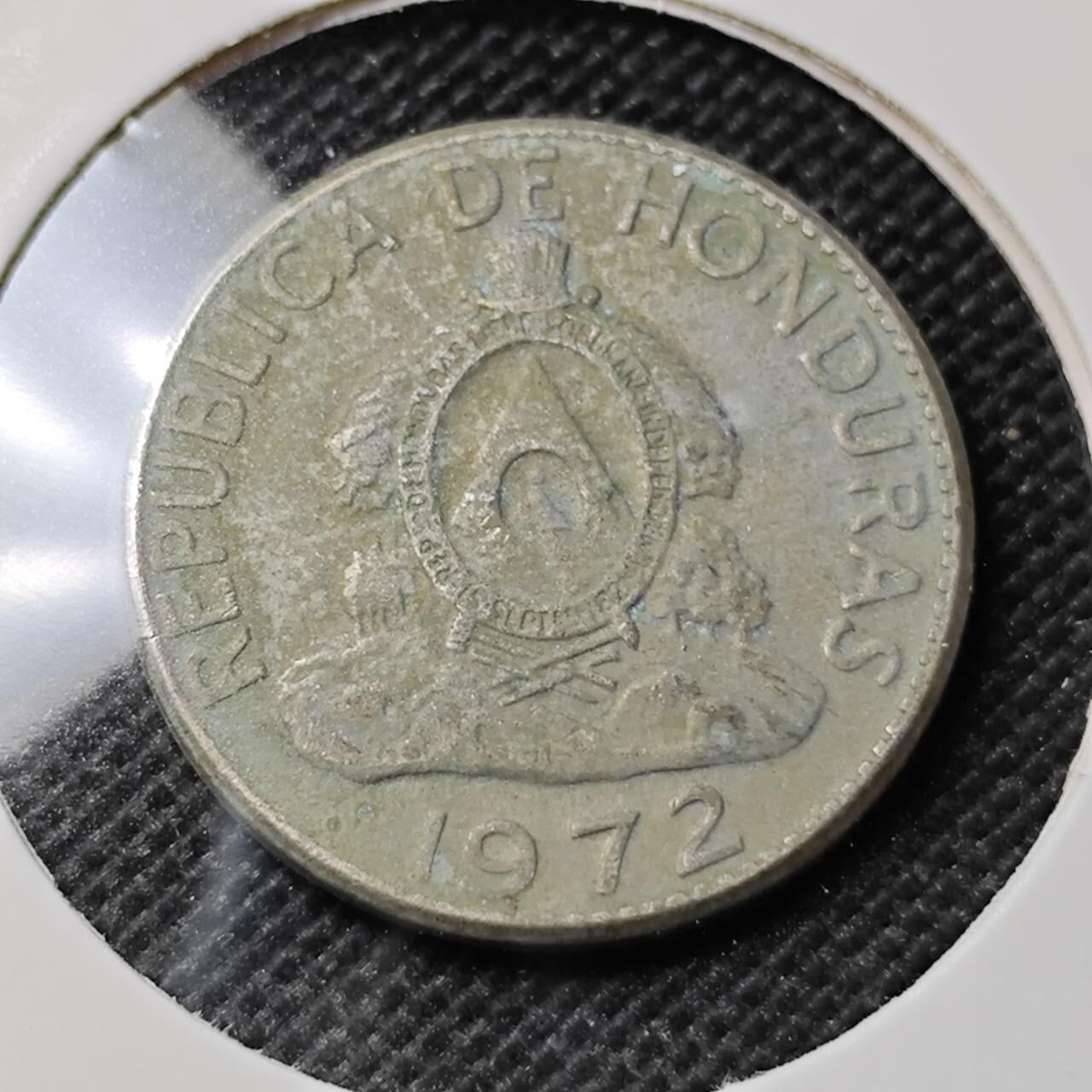 KK钱币收藏小铺 第345场 2月预留时间 周末发货  1972洪都拉斯5分
