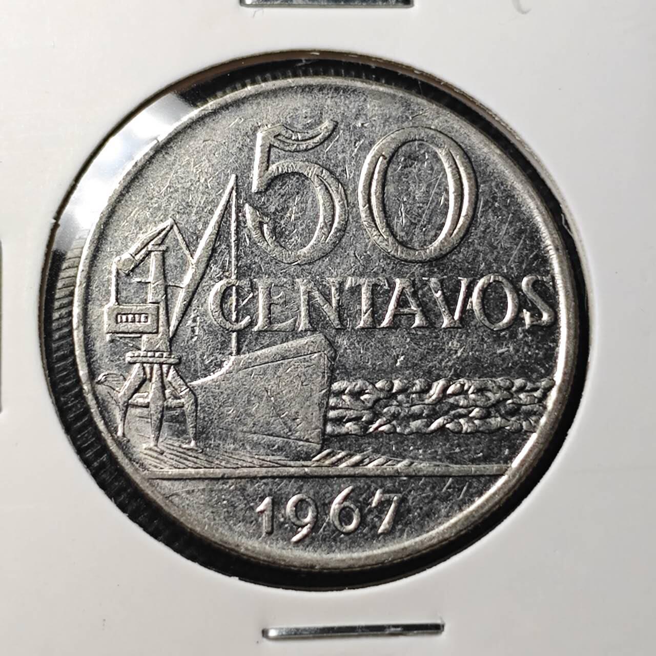 KK钱币收藏小铺 第344场 2月预留时间 周末发货 1967巴西50分 少见年份！