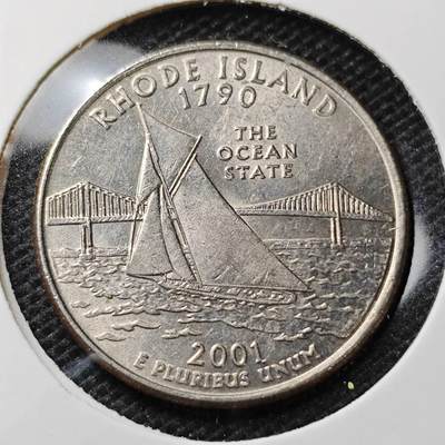 KK钱币收藏小铺 第345场 2月预留时间 周末发货 -  2001美国25分纪念币