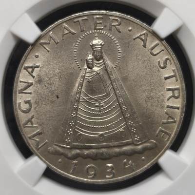老蟹的宝藏🏴‍☠️ II-美国/奥地利/英国/其余国家评级币及散币 - NGC MS62 奥地利5先令银币