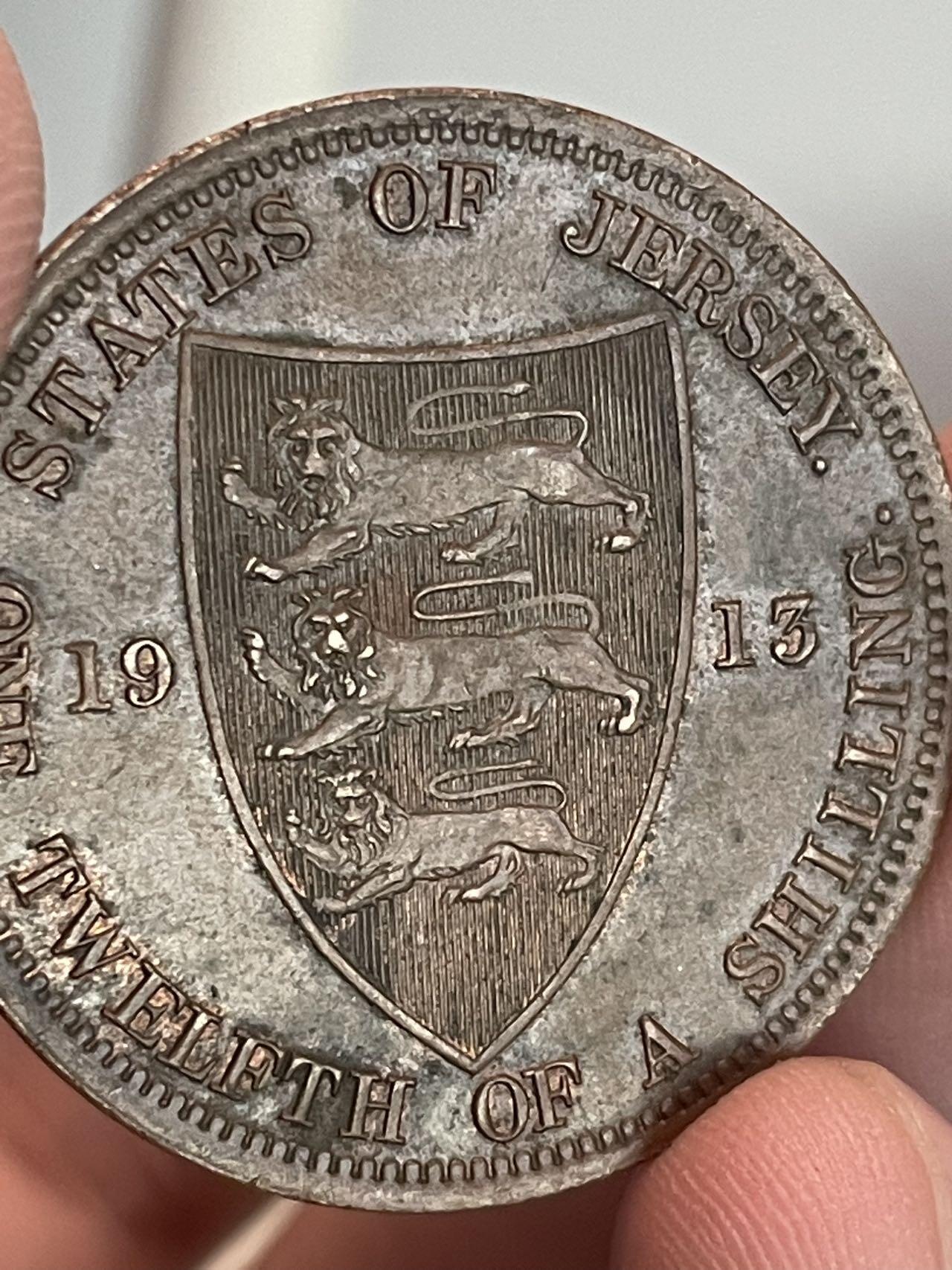 泽西岛1913 1/12先令