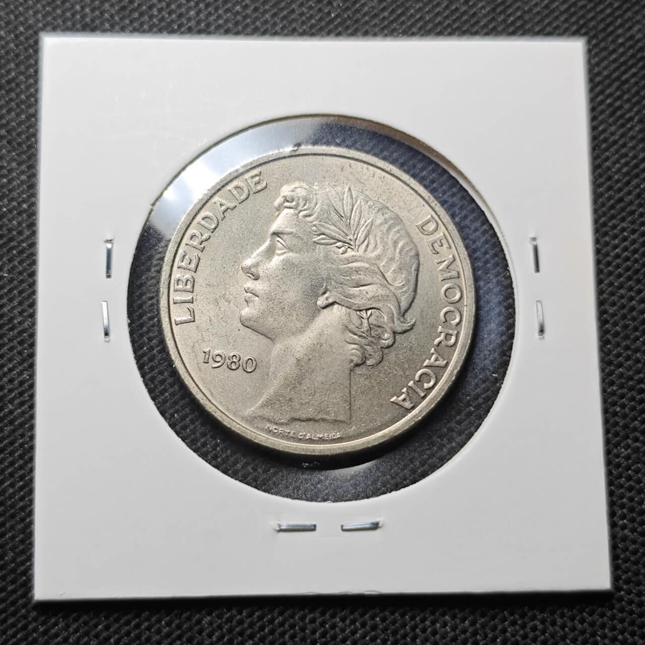 KK钱币收藏小铺 第344场 2月预留时间 周末发货 1980，葡萄牙25埃斯库多 好品
