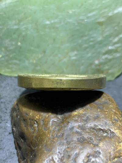 精美黄铜狮面空行母护身牌一个， 精美黄铜狮面空行母护身牌一个，