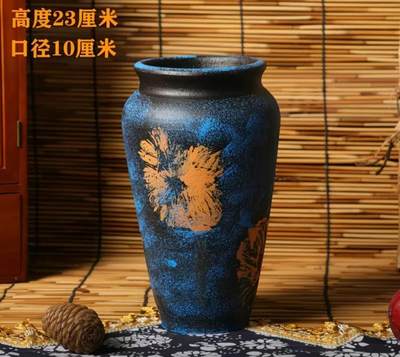 听雨轩    手办 古玩杂相限时专场 - 复古大口径彩绘土陶花盒（带孔）