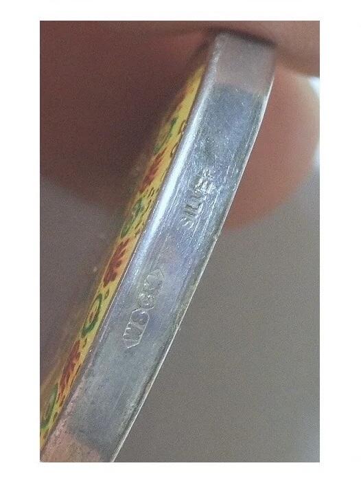 【银】英国1887年维多利亚珐琅彩镀金高浮雕精制银币章吊坠 33MM 20克