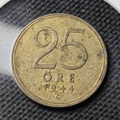 KK钱币收藏小铺 第346场 2月预留时间 周末发货 -  1944瑞典25欧尔银币