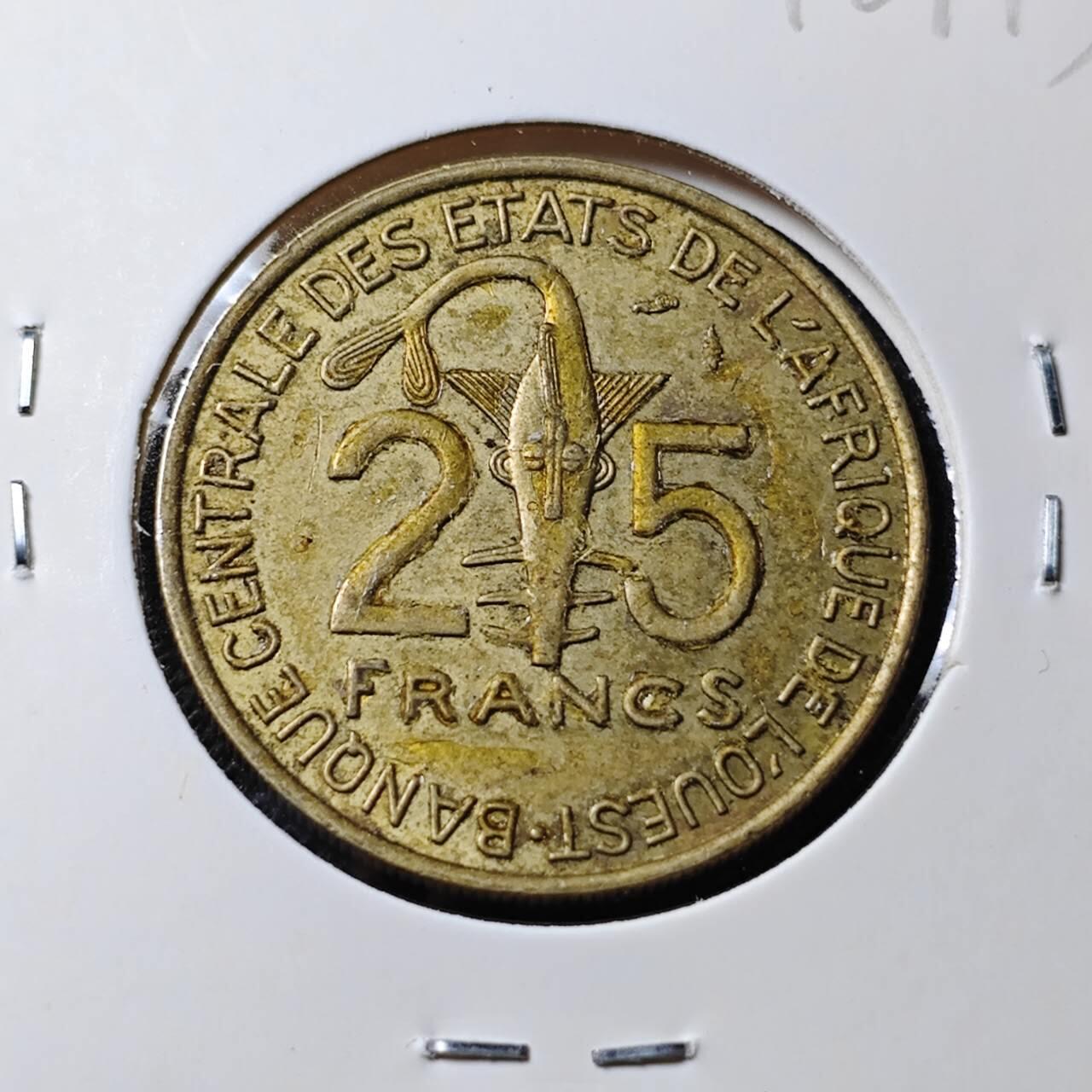 KK钱币收藏小铺 第346场 2月预留时间 周末发货 1979西非25法郎 