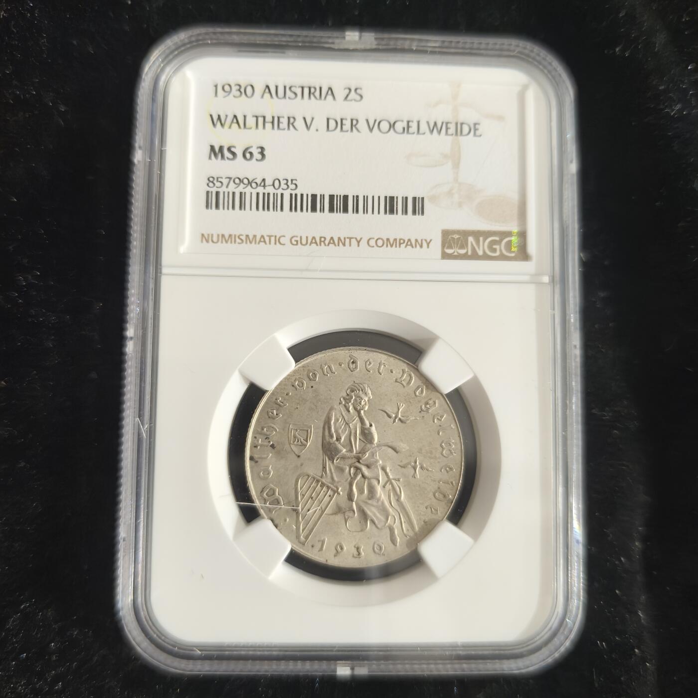老蟹的宝藏🏴‍☠️ II-美国/奥地利/英国/其余国家评级币及散币 NGC MS63 奥地利1936年2先令