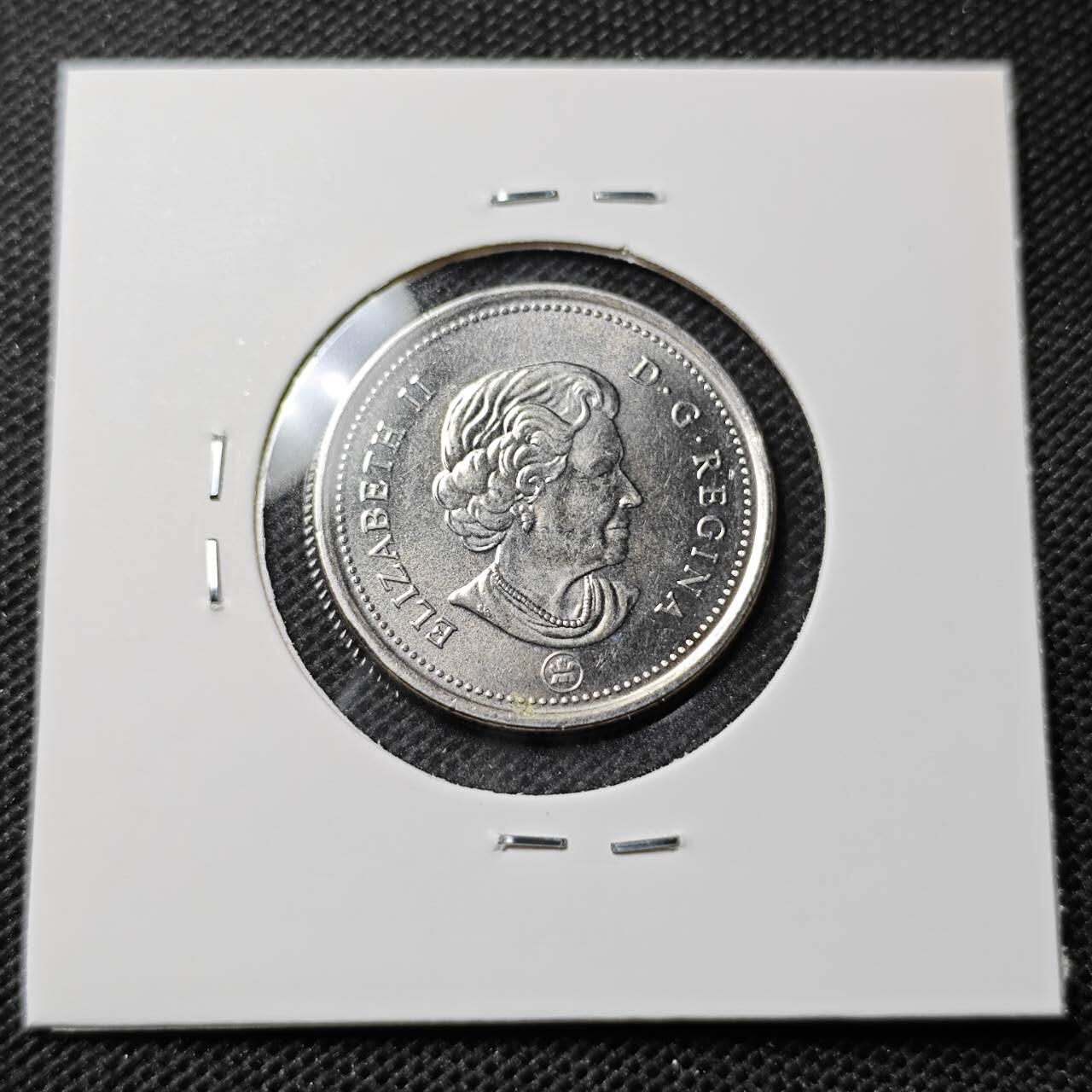 KK钱币收藏小铺 第346场 2月预留时间 周末发货  2008加拿大25分 好品
