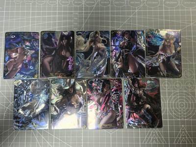 第十九场拍卖 无寄存 结拍 9月24日晚20点 公益场 无佣金 无手续费 品控放大镜勿拍。卡牌出厂品质全部套膜不包厂瑕 禁止🚫小号抬价 部分卡牌设有底价 大家放心拍 点个关注哈 - 白花恋诗卡牌 光刻9张