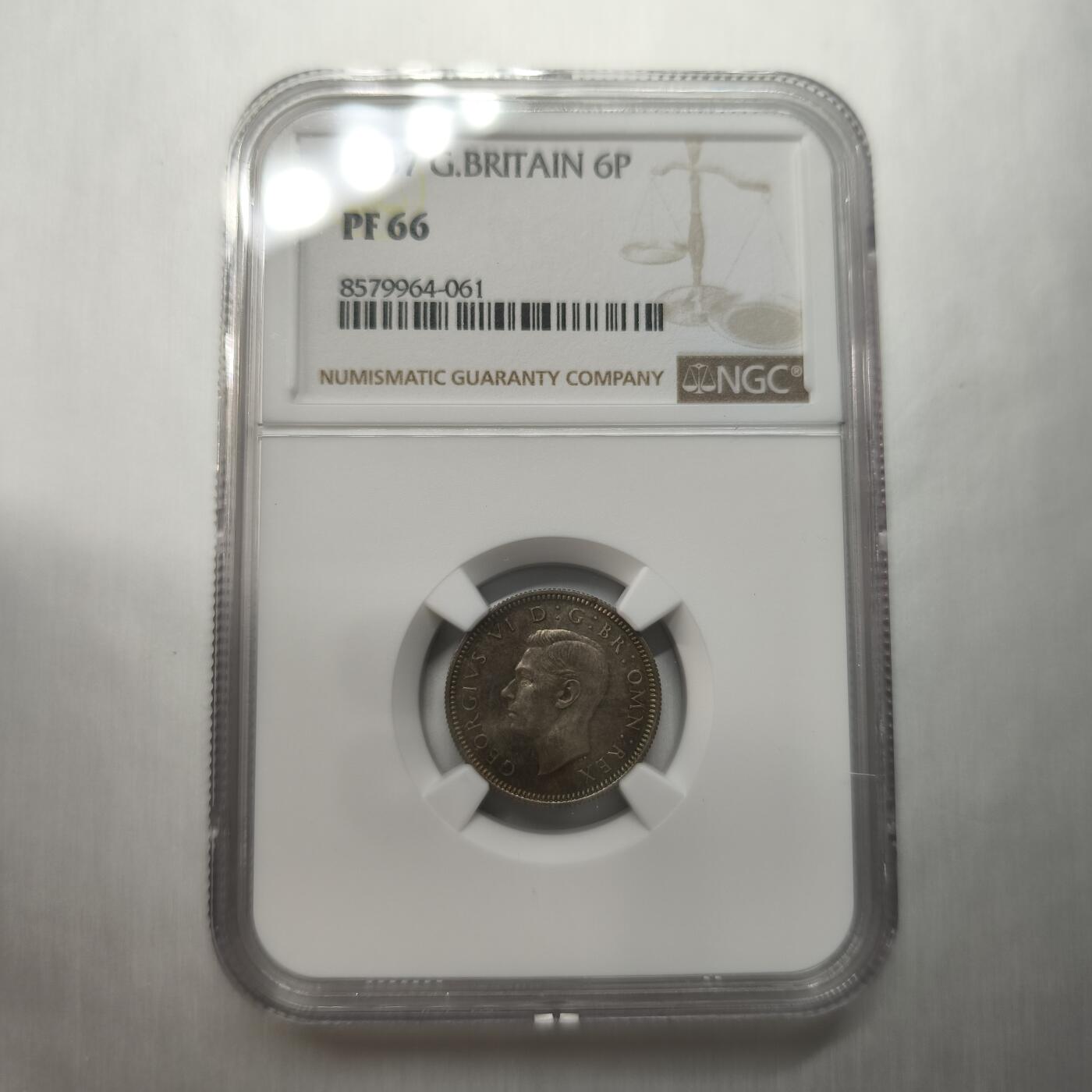 老蟹的宝藏🏴‍☠️ II-美国/奥地利/英国/其余国家评级币及散币 NGC PF66 英国1937年乔治六世精制6便士