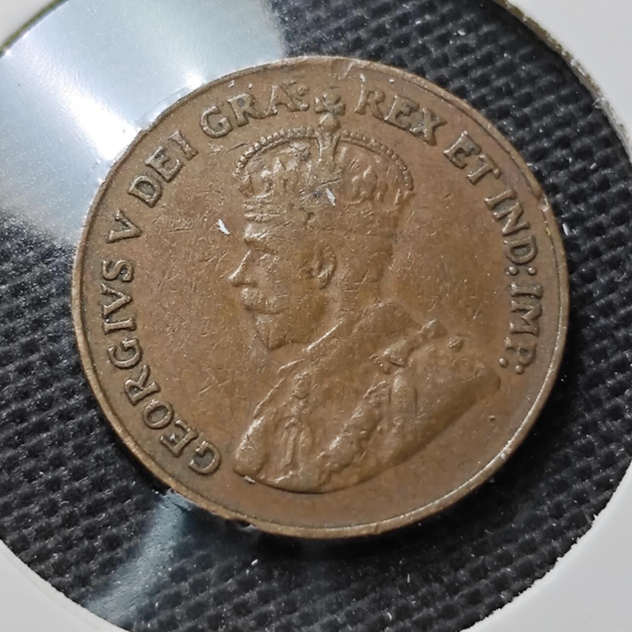 KK钱币收藏小铺 第345场 2月预留时间 周末发货 1921加拿大1分铜币 