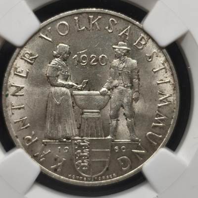 老蟹的宝藏🏴‍☠️ II-美国/奥地利/英国/其余国家评级币及散币 - NGC MS63奥地利1960年25先令