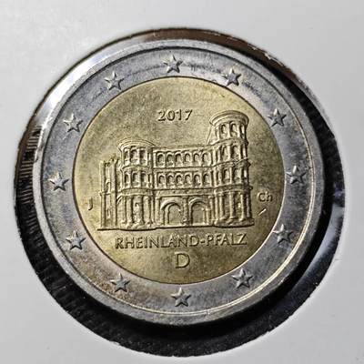 KK钱币收藏小铺 第346场 2月预留时间 周末发货 - 2017德国2欧元 