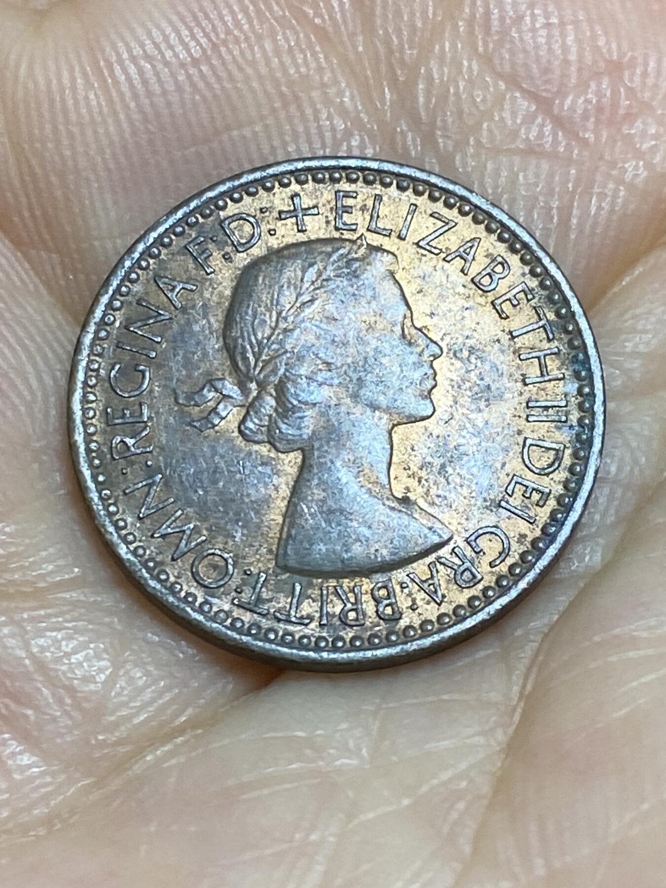 2025年第九十五场(总第一百二十一场）外国好品散币(免佣金) 英国🇬🇧1953单年份1法新(伊丽莎白二世加冕年，第一版)