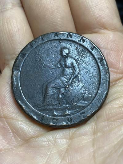 2025年第九十五场(总第一百二十一场）外国好品散币(免佣金) - 流通好品–英国🇬🇧1797年1便士(乔治三世时期)